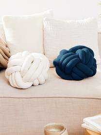 Coussin nœud Twist, Bleu foncé