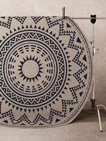 Vnitřní a venkovní koberec v ethno stylu Arre, Bílá, modrá