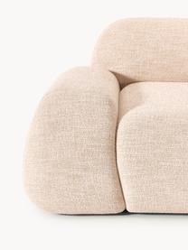 Modulares Sofa Wolke (3-Sitzer) aus Bouclé, Bezug: Bouclé (96 % Polyester, 4, Bouclé Peach, B 256 x T 118 cm