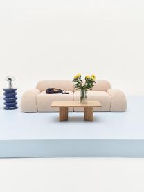 Modulares Sofa Wolke (3-Sitzer) aus Bouclé, Bezug: Bouclé (96 % Polyester, 4, Füße: Kunststoff Dieses Produkt, Bouclé Peach, B 256 x T 118 cm