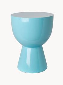 Table d'appoint ronde Tam Tam, Plastique, laqué, Turquoise, Ø 36 x haut. 46 cm