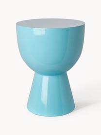 Table d'appoint ronde Tam Tam, Plastique, laqué, Turquoise, Ø 36 x haut. 46 cm