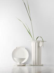 Piatto piano a forma di conchiglia Shell 2 pz, Ceramica, Bianco, Ø 20 cm