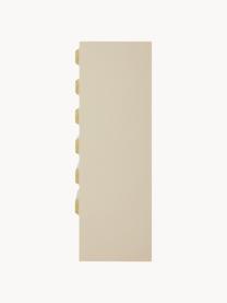 Rangement Space, MDF, Vert olive, blanc crème, larg. 43 x haut. 113 cm