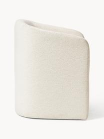 Fauteuil en bouclette Mairo, Bouclette beige clair, larg. 63 x prof. 63 cm