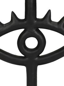 Candelabro Eye, Poliresina, Negro, An 15 x Al 28 cm