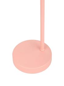 Kleine bureaulamp True Pearl in roze, Lampenkap: gecoat metaal, Lampvoet: gecoat metaal, Roze, 12 x 34 cm