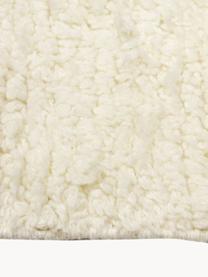 Ručne tuftovaný koberec s vysokým vlasom a strapcami Bayu, 84 %  vlna, 16 % bavlna 

V prvých týždňoch používania môžu vlnené koberce uvoľňovať vlákna, tento jav po čase zmizne, Krémovobiela, Š 80 x D 150 cm (veľkosť XS)
