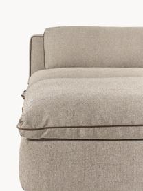 Modulares XL-Ecksofa Felix mit Hocker, Bezug: 100 % Polyester Der strap, Gestell: Massives Kiefern- und Fic, Webstoff Greige, B 300 x T 250 cm