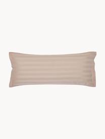 Fundas de almohada de satén Willa, 2 uds., Gris pardo, An 50 x L 70 cm