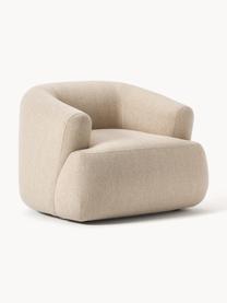 Fauteuil Sofia, Tissu beige clair, larg. 90 x prof. 97 cm