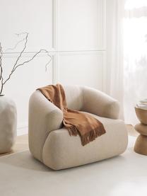 Fauteuil Sofia, Bekleding: 100% polypropyleen Met 25, Frame: sparrenhout, spaanplaat, , Poten: kunststof Dit product is , Geweven stof lichtbeige, B 90 x D 97 cm