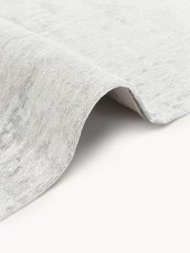 Alfombra de algodón de tejido plano Louisa, Parte superior: 85% algodón, 15% poliéste, Reverso: látex, Tonos grises, An 80 x L 150 cm (Tamaño XS)