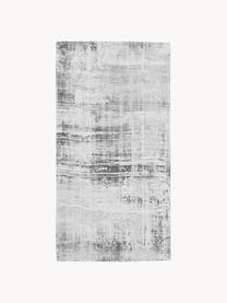 Tapis gris argent coton tissé à plat Louisa, Tons gris, larg. 80 x long. 150 cm (taille XS)