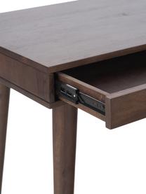 Scrivania con cassetto in legno massiccio Tova, Legno di mango massiccio, verniciato, Legno di mango, Larg. 117 x Prof. 60 cm