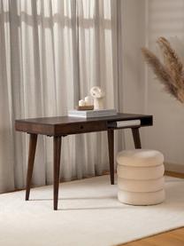Pracovný stôl z masívneho dreva Tova, Mangové drevo, masívne lakované (s FSC certifikátom), Mangové drevo, Š 117 x H 60 cm