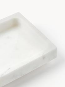 Marmor-Seifenschale Simba, Marmor, Weiss, marmoriert, B 18 x H 3 cm