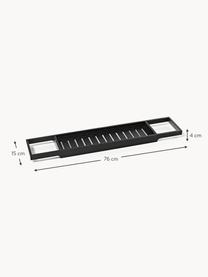 Badewannenablage Kit aus Bambus, Bambusholz, Mitteldichte Holzfaserplatte (MDF) mit Bambusfurnier

Dieses Produkt wird aus nachhaltig gewonnenem, FSC®-zertifiziertem Holz gefertigt., Schwarz, B 76 x H 4 cm