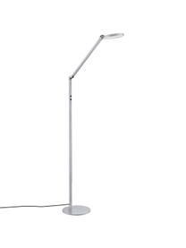 Lampada da lettura a LED dimmerabile Regina, Paralume: metallo metacrilato, Base della lampada: metallo, Argentato, Larg. 60 x Alt. 160 cm