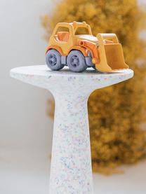 Runder Garten-Beistelltisch Victoria mit recyceltem Kunststoff, Terrazzo, recycelter Kunststoff, Polyresin, Weiss, Mehrfarbig, Ø 30 x H 56 cm