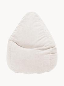 Bouclé-Sitzsack Woolly, Bezug: Bouclé (100 % Polyester) , Bouclé Off White, Ø 70 x H 110 cm