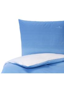 Pościel  z linonu Gradient, Niebieski, 135 x 200 cm + 1 poduszka 80 x 80 cm