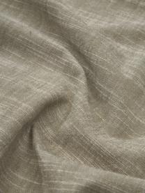 Camino de mesa de algodón con flecos Ivory, 100% algodón, Verde, An 40 x L 150 cm