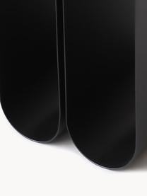 Mesa auxiliar de metal Curved, Acero con pintura en polvo, Negro, An 26 x Al 36 cm