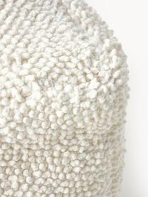 Pouf en coton Indi, Blanc cassé, larg. 45 x long. 45 cm