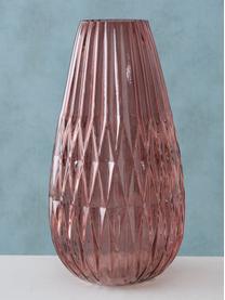 Grand vase en verre Rubina, Verre, coloré, Rose, Ø 20 x haut. 36 cm