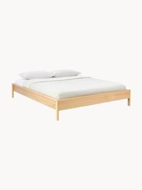 Dřevěná postel Tammy, Dřevo s dubovou dýhou, Dubové dřevo, Š 180 cm, D 200 cm