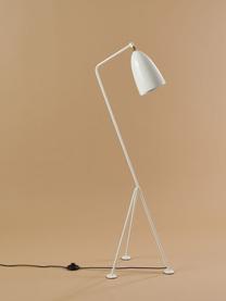 Lampada da lettura piccola orientabile Gräshoppa, Lampada: acciaio verniciato a polv, Bianco lucido, Alt. 125 cm