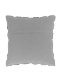 Housse de coussin 50x50 gris tufté Kara, Gris