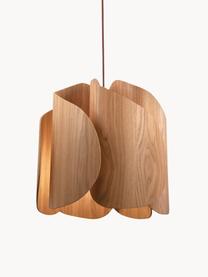 Design hanglamp Pevero van essenhout, Lampenkap: essenhout, Baldakijn: hout, Essenhout, Ø 42 x H 33 cm