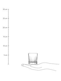 Bicchierine con scanalature in rilievo Timeless 6 pz, Cristallo Luxion, Trasparente, Ø 5 x Alt. 6 cm, 78 ml