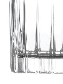 Vasos de chupito con relieve Timeless, 6 uds., Cristal Luxion, Transparente, Ø 5 x Al 6 cm, 78 ml