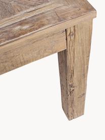 Mesa de comedor de olmo reciclado Kaily, Estructura: madera de olmo reciclada , Madera clara, An 160 x F 90 cm