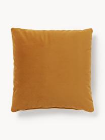 Coussin canapé en velours Lena, Velours ocre, larg. 50 x long. 50 cm