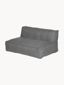 Outdoor loungebank Grow (2-zits), Geweven stof donkergrijs, B 130 x D 95 cm