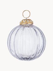 Boules de Noël Plucky, 4 pièces, Verre, Transparent, Ø 10 x haut. 10 cm