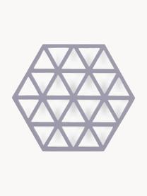 Silikon Topfuntersetzer Triangles, Silikon, Lavendel, B 14 x L 16 cm, 1 Stück