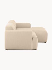 Ecksofa Melva (3-Sitzer), Bezug: 100% Polyester Der hochwe, Gestell: Massives Kiefernholz, Spa, Webstoff Beige, B 239 x T 143 cm, Eckteil rechts