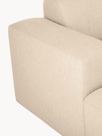 Canapé d'angle 3 places Melva, Tissu beige, larg. 239 x prof. 143 cm, méridienne à droite