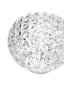 Přenosná  stmívatelná LED stolní lampa s dotykovou funkcí Planet, Transparentní, Ø 16 cm, V 14 cm