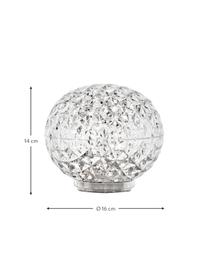 Přenosná  stmívatelná LED stolní lampa s dotykovou funkcí Planet, Transparentní, Ø 16 cm, V 14 cm