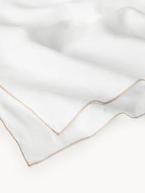 Nappe en lin avec passepoil Kennedy, 100 % lin délavé

Le lin est une fibre naturelle qui se caractérise par ses propriétés respirantes, sa résistance et son toucher doux

Le matériau est certifié STANDARD 100 OEKO-TEX®, 6760CIT, CITEVE, Blanc, beige clair, 6-8 personnes (long. 250 x larg. 140 cm)