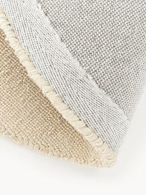 Tappeto rotondo in cotone tessuto a mano Lora, Beige chiaro, Ø 120 cm (taglia S)