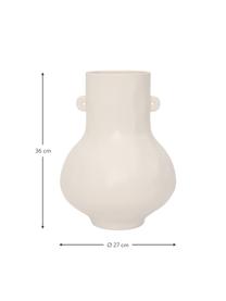 Ručne vyrobená váza z keramiky Still, Keramika, Lomená biela, Ø 27 x V 36 cm