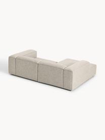 Modulares Ecksofa Lennon aus Leinen-Mix, Bezug: 50 % Viskose, 25 % Leinen, Gestell: Fichtenholz, Sperrholz, m, Füße: Kunststoff Dieses Produkt, Leinen-Mix Grau, B 238 x T 180 cm, Eckteil links