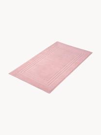 Tapis de bain unicolore Gentle, 100 % coton, Rose pâle, larg. 50 x long. 80 cm